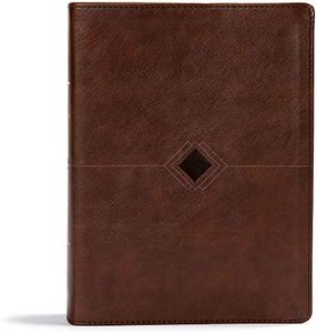 CSB Day-by-Day Chronological Bible, Brown Leathertouch, Black Letter, 365 Day, One Year, Reading Plan, Single-Column, Easy-to-Read Bible Serif Type