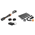 Worx Nitro 40V PRO LEAFJET Cordless Leaf Blower (WG585) + GUTTERPRO Universal Gutter Cleaning Kit (WA4094)