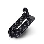 Car Door Step - Aluminum Alloy Foldable Car Step Hook with Glass Breaker for Roof Access, Suitable for Car, SUV, Truck (Black)