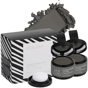 JARGOD Root touch up powder Hairline Powder for root cover up temporary root concealing powder for Women & Men, for instant gray hair cover up (Ash Brown, 0.14 Ounce (Pack of 2))