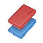 【2-Pack】 Miady 5000mAh Ultra Slim Portable Charger Power bank, 2.4A USB High-Speed Compact External Battery Pack Compatible with iPhone, iPad, Samsung, Nexus and more(Red & Blue)