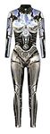 SEAUR - Halloween Costumes for Women 3D Print Skeleton Jumpsuit Long Sleeve Catsuit Funny Bodysuit Skinny Playsuit Rompers Nightwear