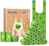 Dog Poop Bags with Handles 270 Counts 18 Rolls Leak Proof and Extra Thick Waste Bags Refill Rolls for Dogs, Cherry Blossom Scented