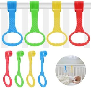 VMUTGA 8 Pezzi Anelli Box Bambini, Anelli per Culla Anelli Lettino Aiuta i Bambini Maniglie Box Bambini Aiuta il Bambino Ganci Box Bambini a Imparare a Stare in Piedi per Box Bambini Accessori