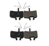 Juscycling Resin Organic Semi-Metal Brake Pads for Hayes FX-Mag HMX MX1 MX-1 Hayes 9 HMX-2 HFX9 Mag MXSmooth BrakingLow Noise Long Life Kevlar Copper 2 Pairs