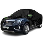 Qnmittry Waterproof Car Covers Compatible with 2016-2025 Cadillac XT5, All Weather Custom-fit Car Cover with Zipper Door for Rain Snowproof UV Windproof Protection