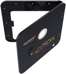RV Water Heater Door Kit 18" x 18"Black Replacement Access Panel Heavy Duty RV Exterior Service Door UV Weather Resistant Heater Cover Only Compatible with Heatrova Models