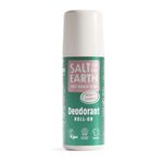 Salt of the Earth Natural Deodorant Roll On Melon & Cucumber - 100% Natural Ingredients, Effective Protection, Vegan & Cruelty Free. Suitable for Women, Men & Kids - 75ml