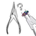 DJCIW Heavy-Duty Ring Opening Pliers for Large Gauge Hoops,Versatile Tool for Piercing Jewelry CBRs Opening Captive Bead Rings Segment Rings Clicker Rings Stubborn Hoop Nose Ring