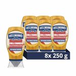 Hellmann's Chilli Charger Mayonnaise Condiment 100% recyclable squeeze bottle spicy mayo for burgers, sandwiches and chips 8x 250 ml