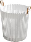 Plastic Laundry Basket Color - White (44 Cm X 41 Cm)