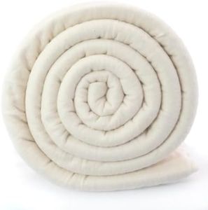 Natural Cotton Quilt Batting 108"x90" for Quilting Patchwork Quilts Queen Size