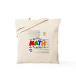 CafePress Retired Math Teacher 1 Tote Bag Natural Canvas Tote Bag, Reusable Shopping Bag