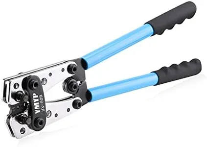 YMYP Battery Cable Crimping Tool for AWG 10-1 Copper Ring Terminals, Heavy Duty Crimper for Wire Lugs Battery Terminal