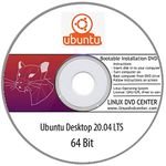 Ubuntu Desktop 20.04 LTS "Focal Fossa" (64Bit) - Bootable Linux Installation DVD