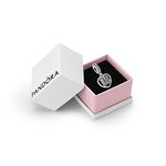 Pandora Moments Women's Sterling Silver 18 Years of Love Cubic Zirconia Dangle Charm for Bracelet, With Gift Box