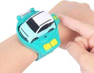 TEC TAVAKKAL Mini Remote Control Car Watch Toys, Easy Control Safe 98.4ft Remote Control Distance Cute Wrist Racing Car Watch Silicone Strap with Dust Cover for Outdoor (BAW Green)