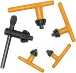 Famgee Drill Chuck Key Wrench Electric Drill Clamping Tool (Chuck Diameter: 3/4" / 5/8" / 1/2" / 3/8" / 1/4") - 5 Sizes