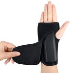 Opopark Wrist Support Brace, Adjustable Breathable Wrist Strap Reversible Wrist Brace Wrist Protectors (Right Hand)