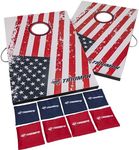 Triumph Patriotic Classic 2x3 Cornhole Set - Includes 2 Patriotic Boards, 8 All-Weather Cornhole Bags