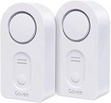 Govee Water Detectors 2 Pack, 100dB Adjustable Audio Alarm Sensor, Sensitive Leak and Drip Alert, for Kitchen Bathroom Basement (Battery Included)