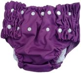 Kijani Baby Night Time Pull Up Cloth Nappy, Overnight Reusable Cloth Training Diaper, Small (2-4 Years), Purple