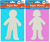 40pk Paper People Cut Outs | Craft 