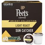 Peet's Coffee, Light Roast Keurig K-Cup Pods - Sun Catcher 60 Count (6 Boxes of 10 Pods)