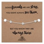 Swanky Crafts Good Friends Are Like Stars Gifts, Best Friend Birthday Gifts for Friend Female, Best Friend Bracelet, Best Friend Jewellery, Gifts for a Best Friend for Women