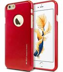 iPhone 6S Plus / 6 Plus Case, [Ultra Slim Fit] Goospery® i-Jelly Case [Metallic Finish] Premium TPU Case Cover [Anti-Yellowing/Discoloring Finish] for Apple iPhone 6S Plus / 6 Plus - Metallic Red