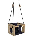 XSOURCE Kids Swing Outdoor & Indoor Swing Indoor Baby Montessori Swing, Swing for baby, Wooden swings, Toddler swing, indoor outdoor swing, Swings for kids, Swing 1st Birthday gift (Mini Shape)