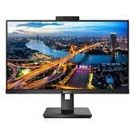 PHILIPS 242B1H - 24 Inch FHD Monitor, 75Hz,4ms,IPS, Speakers, WebCam, Height Adjust, USB Hub (1920 x 1080, 250 cd/m², HDMI/DP/DVI/VGA/USB3.2)