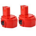 2Packs Shentec 14.4V 3.5Ah Ni-MH Battery Replacement for Makita PA14 1420 1422 1433 1434 1435 1435F 192600-1 193985-8 192699 193157-5 193158-3