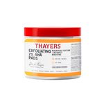 Thayers 2% AHA Face Toner Pads, With Witch Hazel, Glycolic And Lactic Acid, No Alcohol, Glass Skin, Smoothing, Pore Refining, Suitable For All Skin Types, Vegan, Cruelty Free, 60 pads