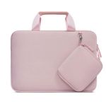 MOSISO Laptop Sleeve Compatible with MacBook Air/Pro, 13-13.3 inch Notebook, Compatible with MacBook Pro 14 inch M3 M2 M1 2024-2021, Neoprene Briefcase Bag with Detachable Small Case, Pink