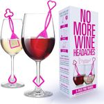 Colorful Wand Wine Purifer by PureWine- 8 Wine Sticks Filter Histamines & Sulfites, May Reduce Headaches - Disposable Wine Accessory for Family, Stocking Stuffers, Parties