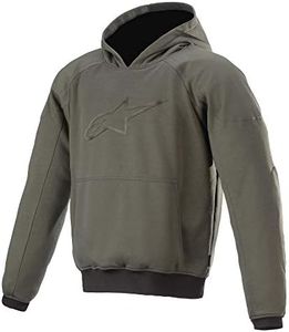 Alpinestars Ageless Hoodie Mens Motorbike Jacket Large Military Green Melange