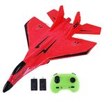 Colcolo RC Plane Foam RC Airplane with Light, 2x Time Easy to Control 28.5x21cm Outdoor ing Toys Jet Fighter Toys 2 Channel RC Glider for Beginner Adults，