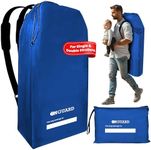 ONGUARD Waterproof Single and Double Stroller Bag for Airplane - Travel Stroller Cover - Airplane Stroller Travel System - Gate Check Stroller Bag - Baby Airplane Essentials - Blue