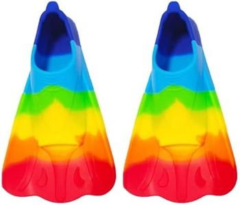 Kids Swim Fins,Youth Silicone Flippers Swimming Training Fins Silicone Swim Training Fins For Lap Swimming Pool For Children Girls Boys