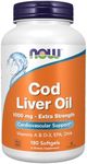 NOW Foods - Cod Liver Oil Extra Strength 1000 mg. - 180 Softgels