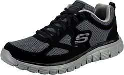 Skechers Burns Agoura, Men's Low-Top Sneakers, Black Grey, 7 UK