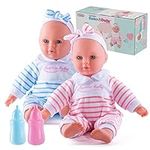 Prextex Baby Twin Dolls Set - 12-In