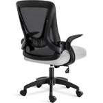 Blisswood Office Desk Chair, Ergonomic Mesh Chair With 90° Flip-up Armrest Swivel Computer Chair With Lumbar Support, Adjustable Height, Back Support 360° Rotation Gaming Chair For Home Office