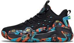 Breathable Outdoor Sports Shoes Basketball Shoes Running Shoes Men's Shoes Basketball Shoes, Red, 7