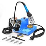 Vastar Soldering Iron, Soldering Iron Station, Anti-Static Soldering Iron Station Kit with On-Off Switch Temperature Adjustable