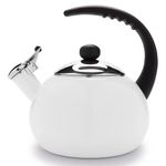 Farberware Luna 2-1/2-Quart Teakettle, White