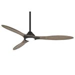 Minka-Aire F868L-CL/DRF Sleek 60 Inch Smart Ceiling Fan with DC Motor and LED Light in Coal Finish and Driftwood Blades Compatible with Alexa, Nest, Ecobee, Google Home and iOS/Android App