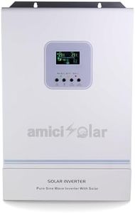 amiciSolar MPPT Solar Inverter | Dual AC & DC Input| Supports 2000W Solar Panel & 12V Battery| Compatible with All Battery Types (1.6kW Hybrid Inverter)