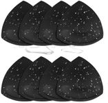 Adamotto Waterproof Bathing Suit Inserts 4 Pairs Push Up Bra Pads Inserts Removable for Swimsuits Sport Bikini Black - D/E Cups